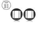 LED Fog Light Pod Replacement Mounting Brackets For 2005-2011 Toyota Tacoma