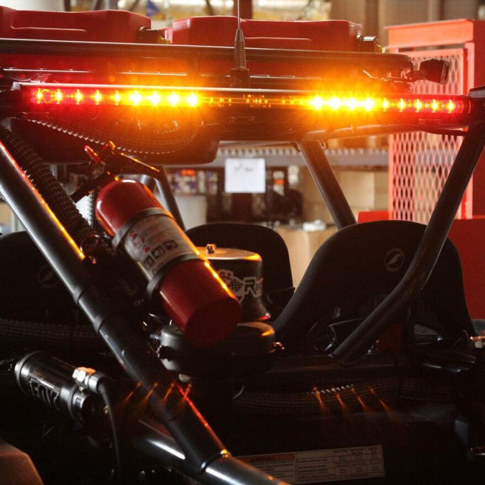 Baja Designs RTL 30-inch single row straight LED light bar, front angle view showing lens and housing detail