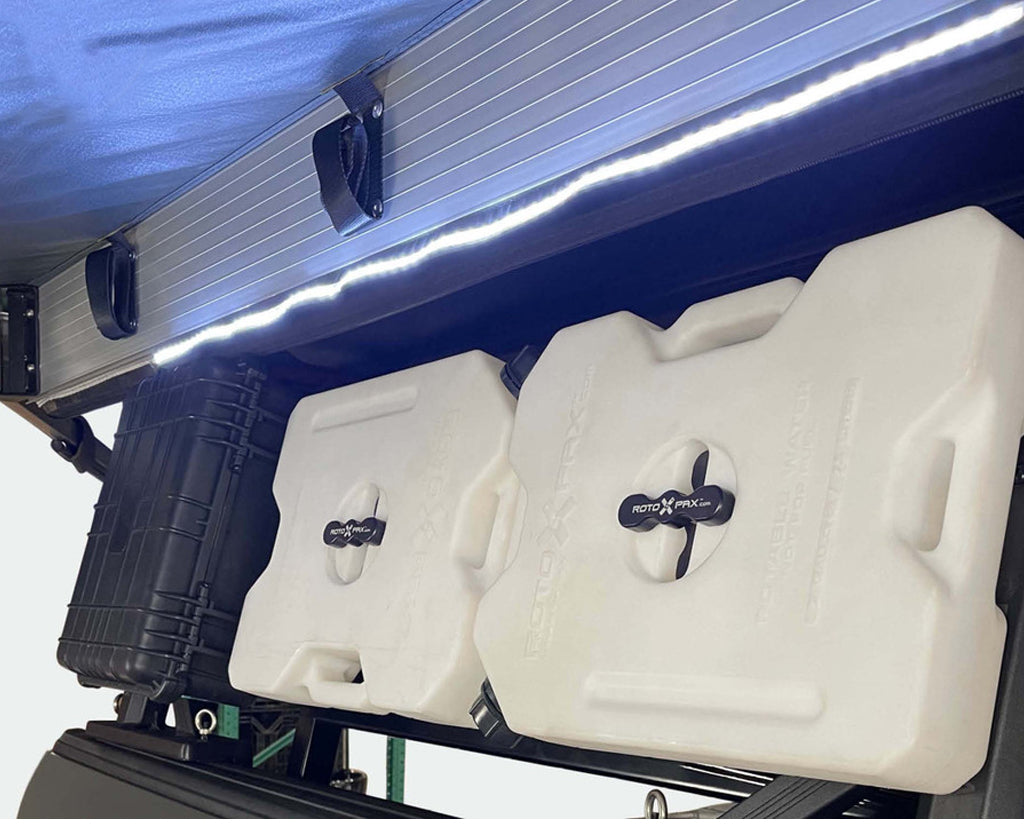 Overland Vehicle Systems roof top tent and awning LED lighting upgrade kit with wiring harness