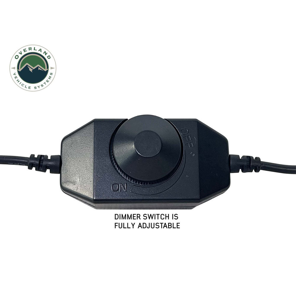 Overland Vehicle Systems roof top tent lighting upgrade kit with wiring and mounting hardware