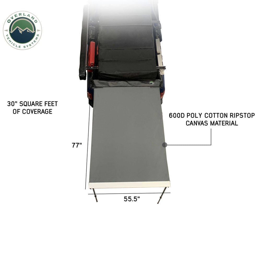 Nomadic Awning 4.5 The Perfect 4.5 Awning with Black Cover Overland Vehicle Systems-4x4 Mega Store