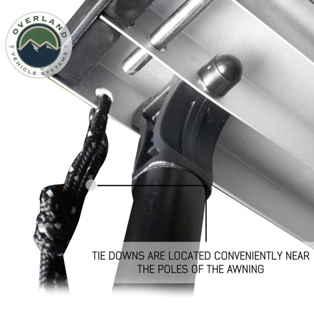 Nomadic Awning 2.5 - 8.0 ft. with Black Cover Overland Vehicle Systems-4x4 Mega Store