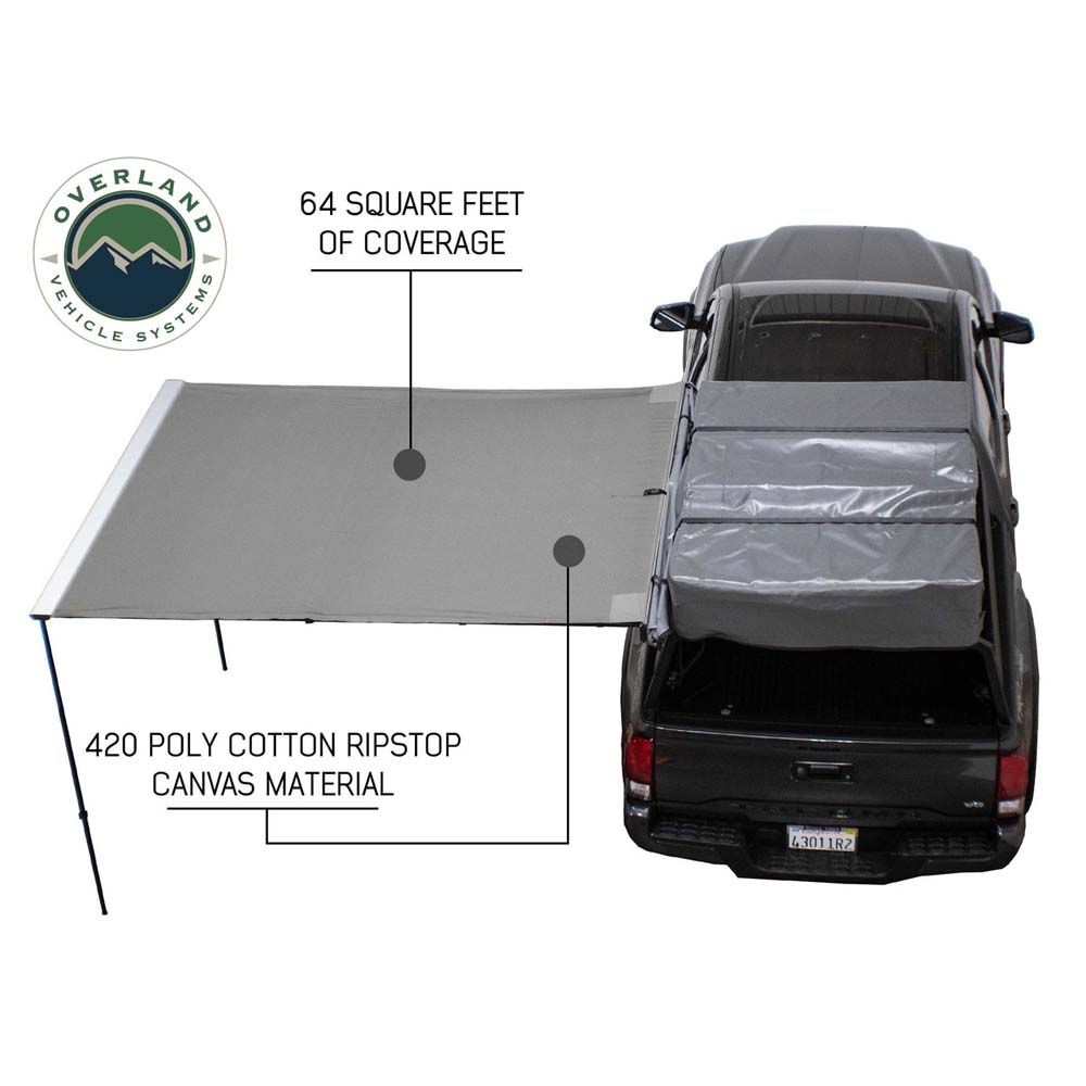 Nomadic Awning 2.5 - 8.0 ft. with Black Cover Overland Vehicle Systems-4x4 Mega Store