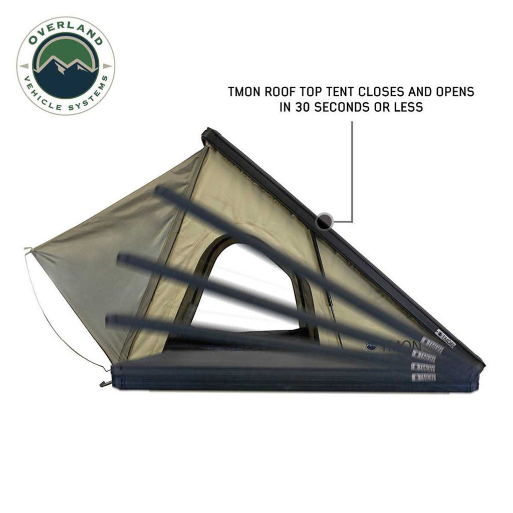 LD TMON Clamshell Aluminum Hard Shell Roof Top Tent Overland Vehicle Systems-4x4 Mega Store