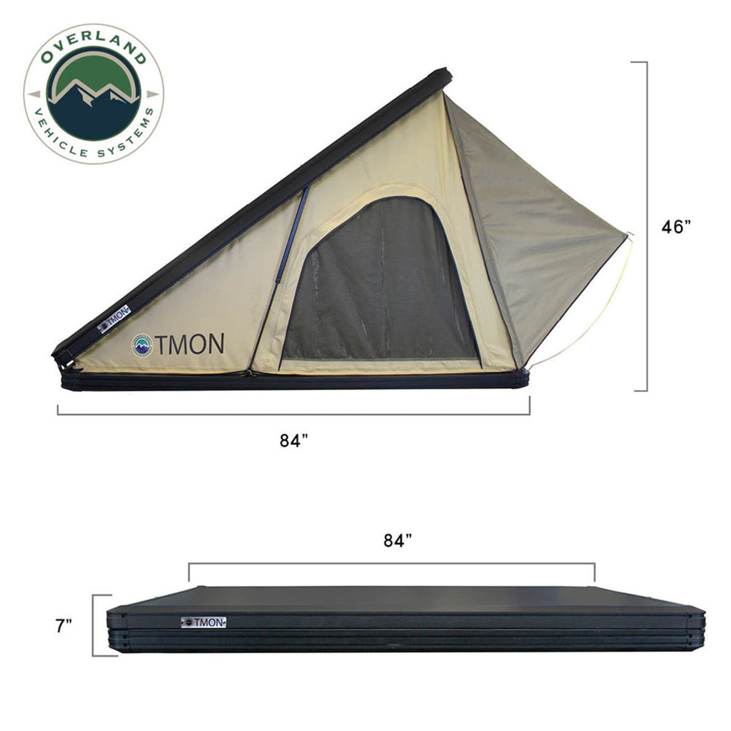 LD TMON Clamshell Aluminum Hard Shell Roof Top Tent Overland Vehicle Systems-4x4 Mega Store