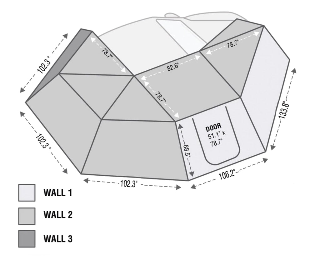 Nomadic 270 Awning Wall Kit Enhance Your Outdoor Experience Overland Vehicle Systems-4x4 Mega Store