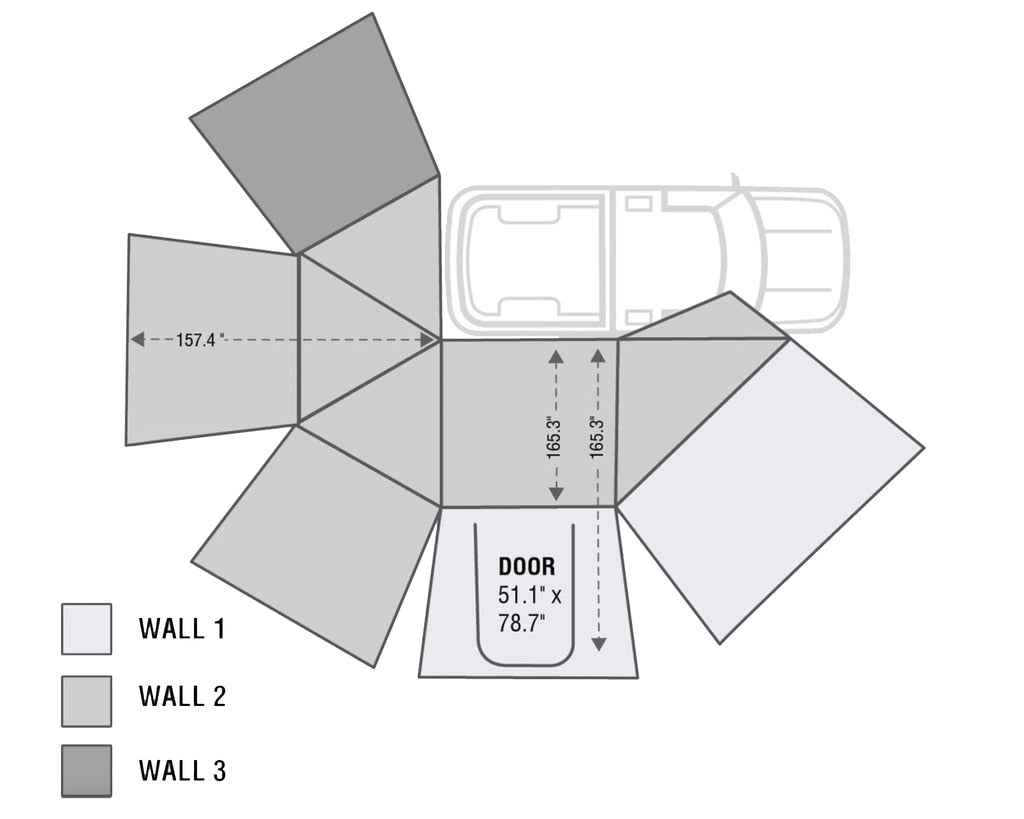 Nomadic 270 Awning Wall Kit Enhance Your Outdoor Experience Overland Vehicle Systems-4x4 Mega Store