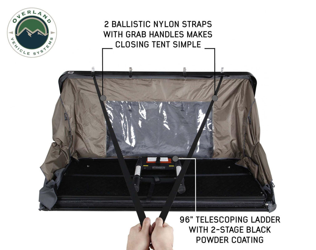 Best Hard Shell Rooftop Tent 18189901 Bushveld II Overland Vehicle Systems-4x4 Mega Store