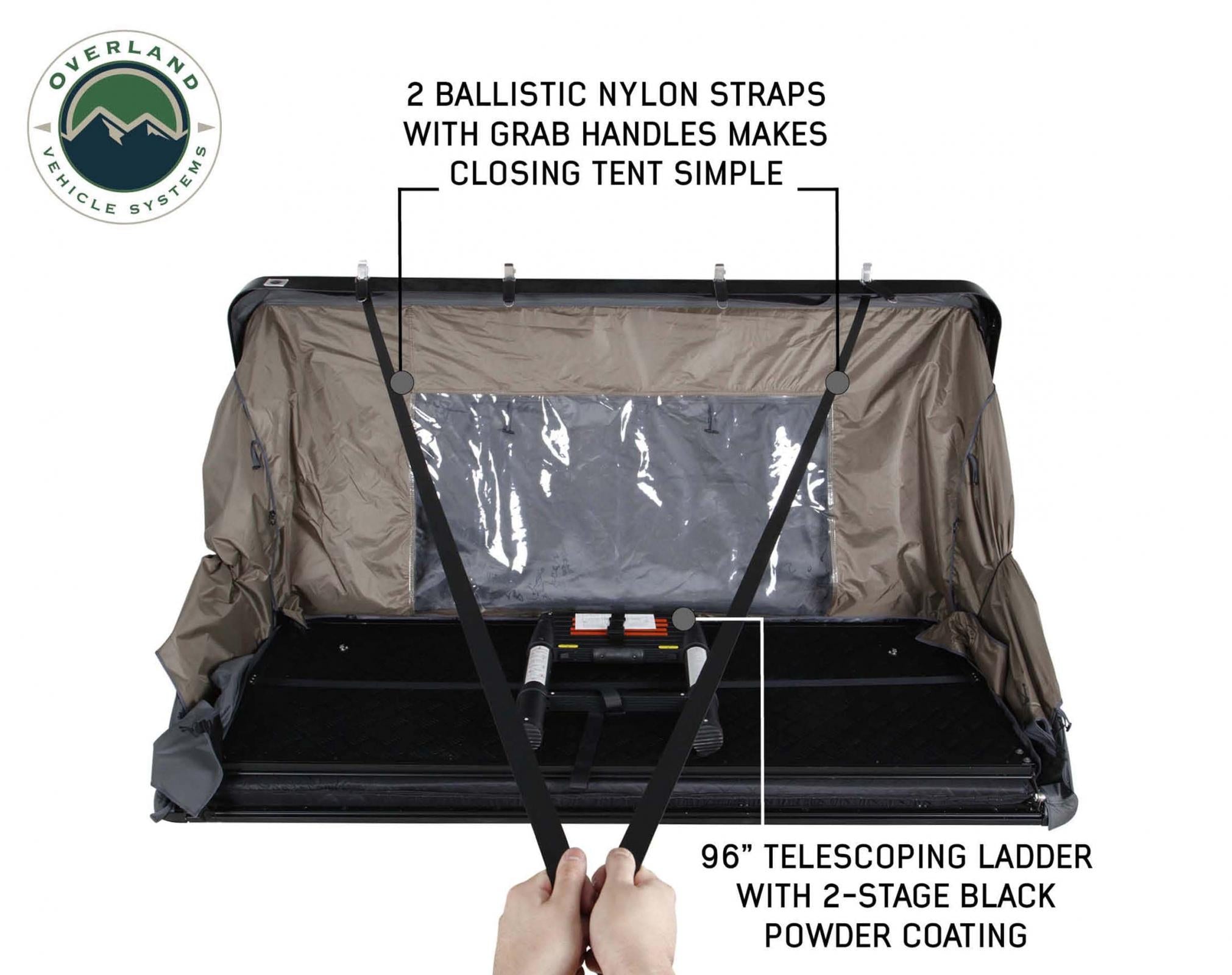 Best Hard Shell Rooftop Tent 18189901 Bushveld II Overland Vehicle Systems-4x4 Mega Store