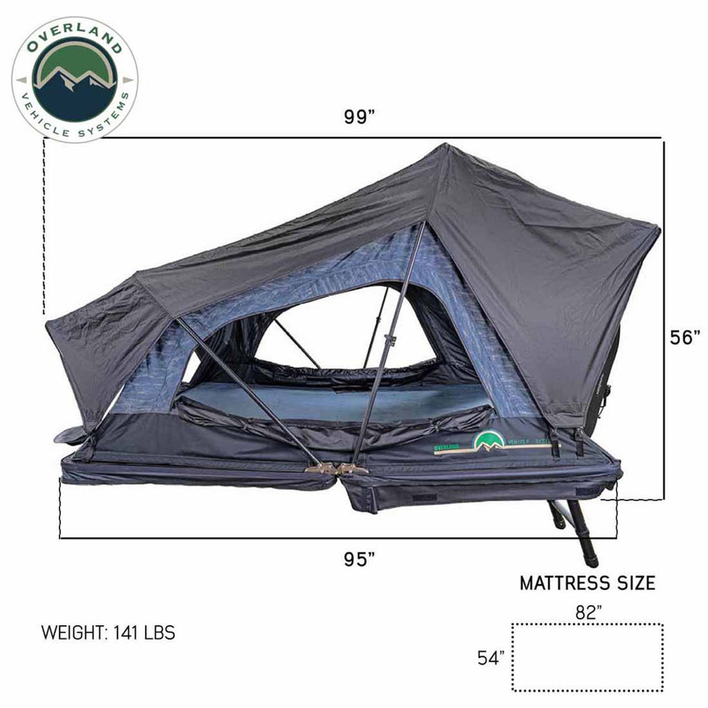 XD Sherpa S2S - Soft Sided Roof Top Tent, 2 Person, Grey Body and Black Rainfly Overland Vehicle Systems-4x4 Mega Store