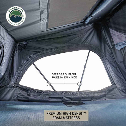 XD Sherpa S4S - Soft Sided Roof Top Tent, 4 Person, Grey Body and Black Rainfly Overland Vehicle Systems-4x4 Mega Store