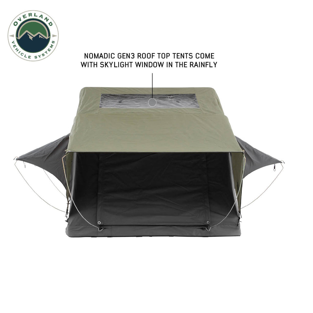 Best Roof Top Tent 3 Person Nomadic 3 Ext. Roof Top Tent Overland Vehicle Systems-4x4 Mega Store