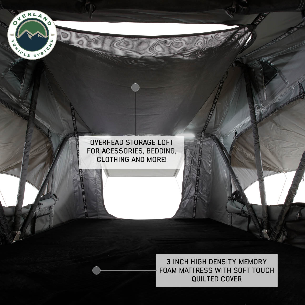 Extended Roof Top Tent - The Perfect 4 Person Roof Top Tent Overland Vehicle Systems-4x4 Mega Store