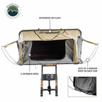 HD Bundu 2 - Hard Shell Roof Top Tent, 2 Person, Grey Body and Black Rainfly Overland Vehicle Systems-4x4 Mega Store