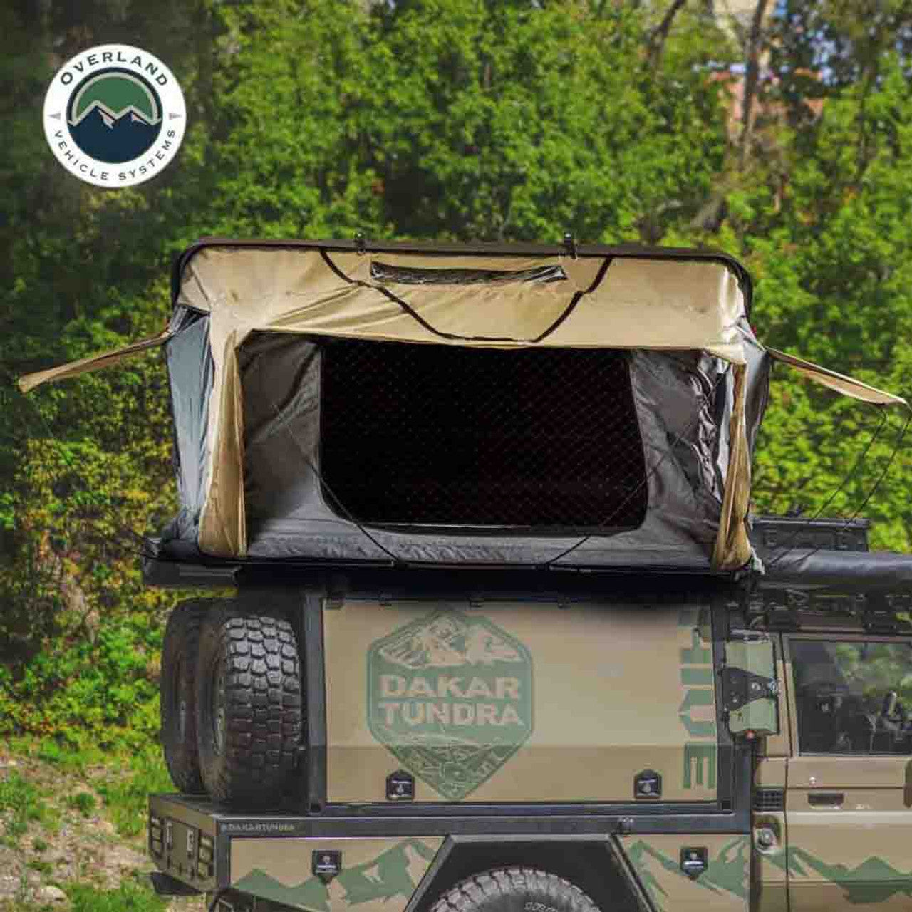 HD Bundu 2 - Hard Shell Roof Top Tent, 2 Person, Grey Body and Black Rainfly Overland Vehicle Systems-4x4 Mega Store