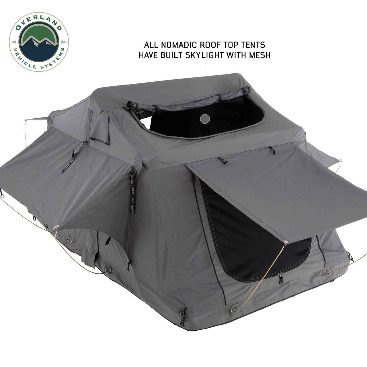 Nomadic 2 Standard Roof Top Tent Roof Top Tent 2 Person Overland Vehicle Systems-4x4 Mega Store