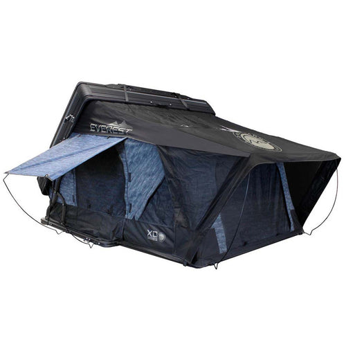 XD Everest 2 - Cantilever Aluminum Roof Top Tent, 2 Person, Grey Body and Black Rainfly Overland Vehicle Systems-4x4 Mega Store