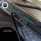XD Lohtse - Clamshell Aluminum Roof Top Tent, 2 Person, Grey Body and Black Rainfly Overland Vehicle Systems-4x4 Mega Store