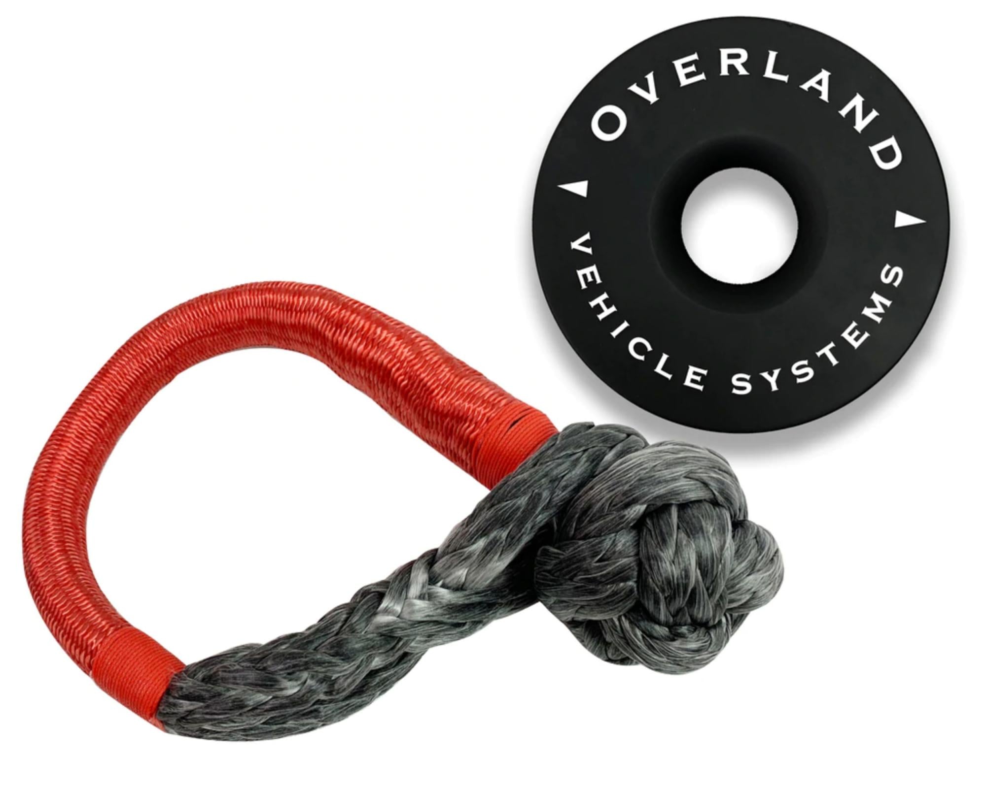 Soft Shackle Recovery Ring Combo Pack - 45,000 lb - Black Overland Vehicle Systems-4x4 Mega Store