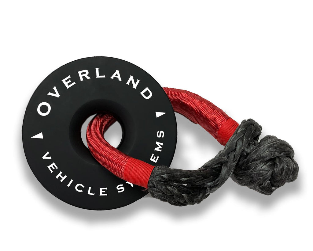 Soft Shackle Recovery Ring Combo Pack - 45,000 lb - Black Overland Vehicle Systems-4x4 Mega Store
