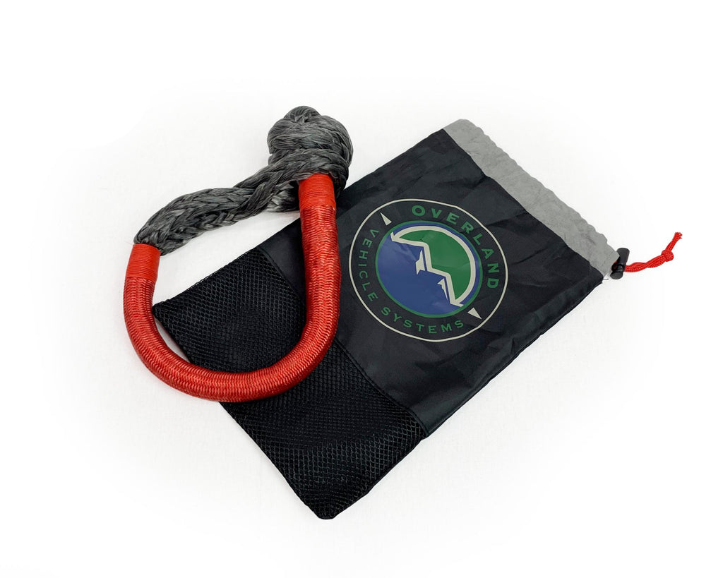 Soft Shackle Recovery Ring Combo Pack - 45,000 lb - Black Overland Vehicle Systems-4x4 Mega Store