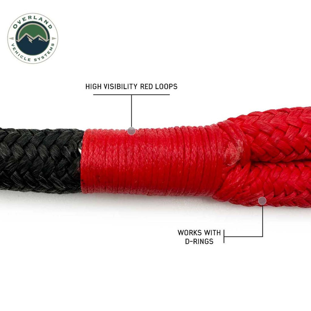 Brute Kinetic Recovery Rope 7/8 Inch x 20 Foot With Storage Bag Overland Vehicle Systems-4x4 Mega Store
