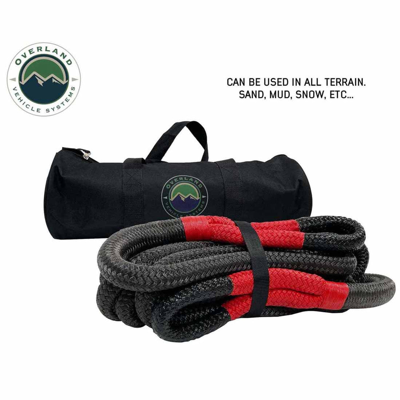 Brute Kinetic Recovery Rope 7/8 Inch x 20 Foot With Storage Bag Overland Vehicle Systems-4x4 Mega Store