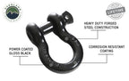 Recovery Shackle 19019901 3/4 4.75 Ton Black Overland Vehicle Systems-4x4 Mega Store