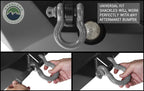 Recovery Shackle 3/4 Inch 4.75 Ton - Gray Universal Overland Vehicle Systems-4x4 Mega Store
