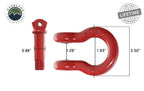 19019904 Recovery Shackle 3/4 Inch 4.75 Ton Red Overland Vehicle Systems-4x4 Mega Store