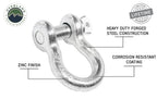 Recovery Shackle 3/4 4.75 Ton Zinc - D Ring Recovery Shackle Overland Vehicle Systems-4x4 Mega Store