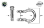 Recovery Shackle 3/4 4.75 Ton Zinc - D Ring Recovery Shackle Overland Vehicle Systems-4x4 Mega Store