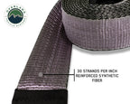 Tow Strap 20000 lbs - 2 x 30' Gray With Black Ends Overland Vehicle Systems