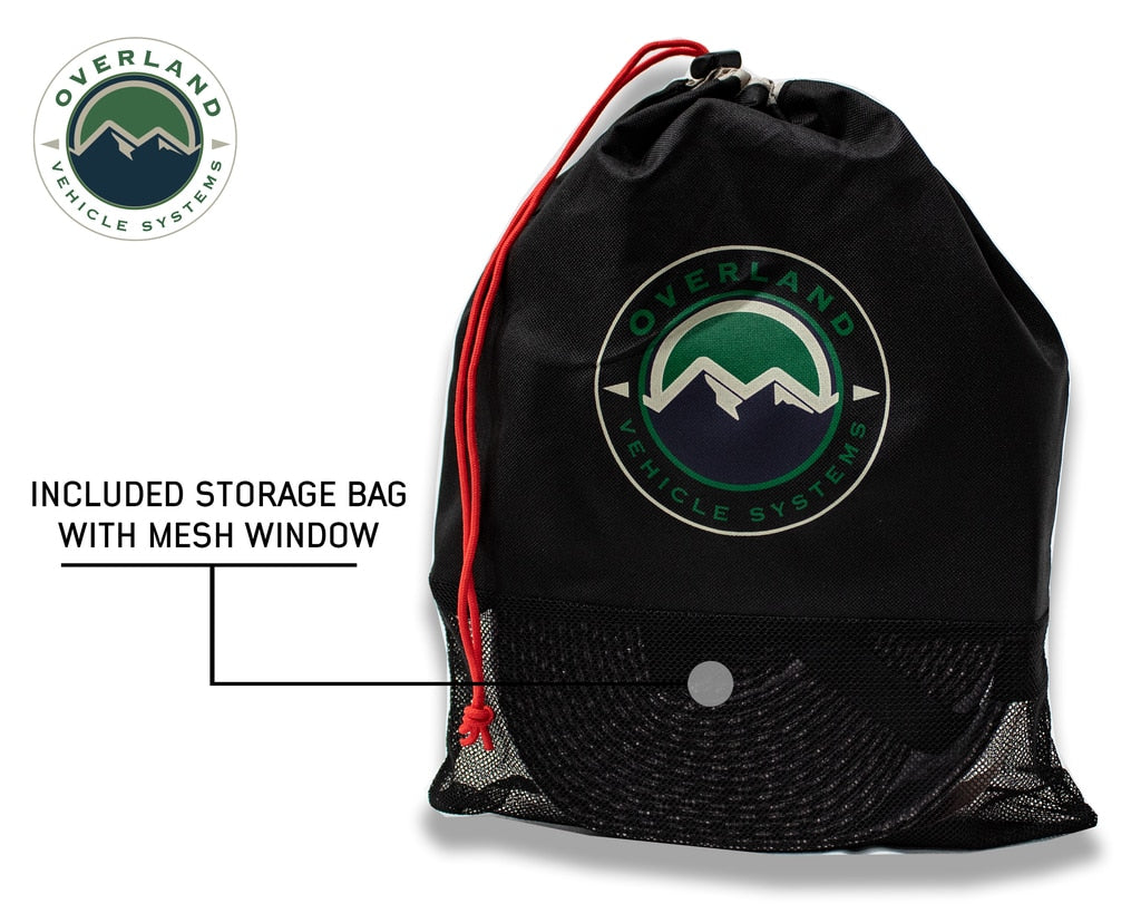 Tow Strap 30 30,000 lb. 3 x 30' Gray Storage Bag Overland Vehicle Systems-4x4 Mega Store