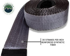 Tow Strap 30 30,000 lb. 3 x 30' Gray Storage Bag Overland Vehicle Systems-4x4 Mega Store