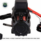 SCAR 10P - 10,000 lb. Winch With Synthetic Rope and Wireless Remote Overland Vehicle Systems-4x4 Mega Store