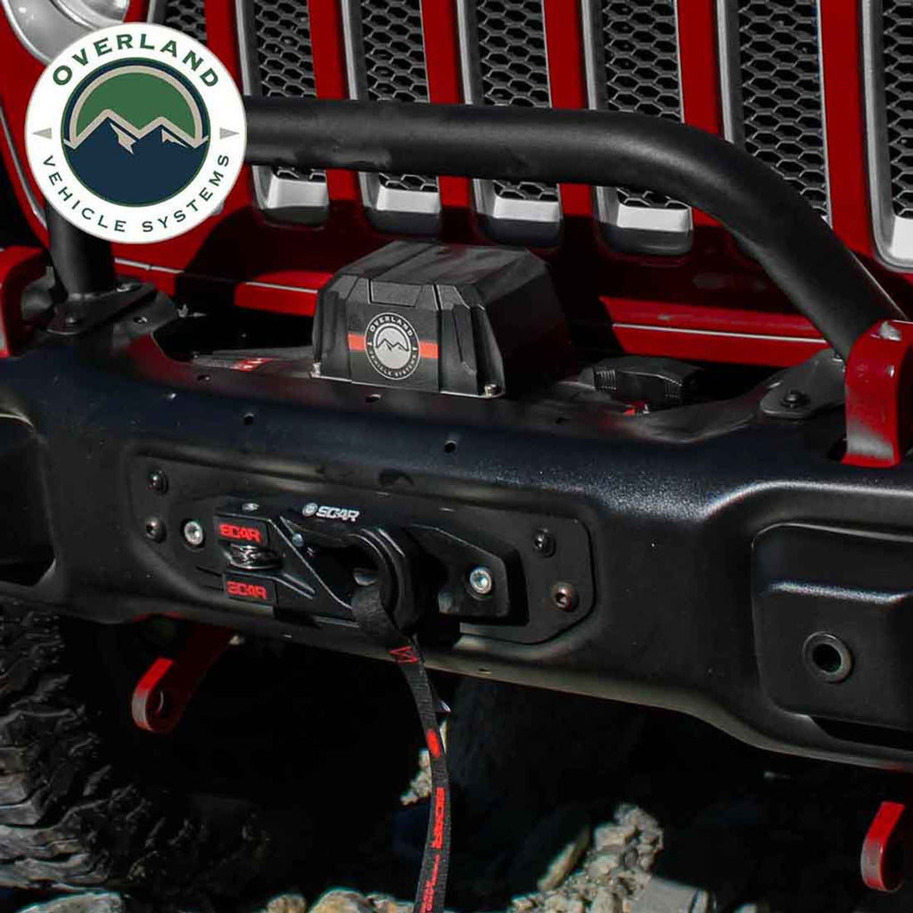 SCAR 10P - 10,000 lb. Winch With Synthetic Rope and Wireless Remote Overland Vehicle Systems-4x4 Mega Store