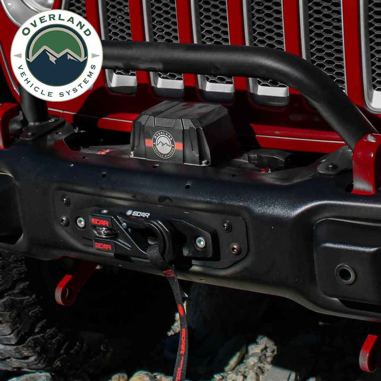 SCAR 10P - 10,000 lb. Winch With Synthetic Rope and Wireless Remote Overland Vehicle Systems-4x4 Mega Store