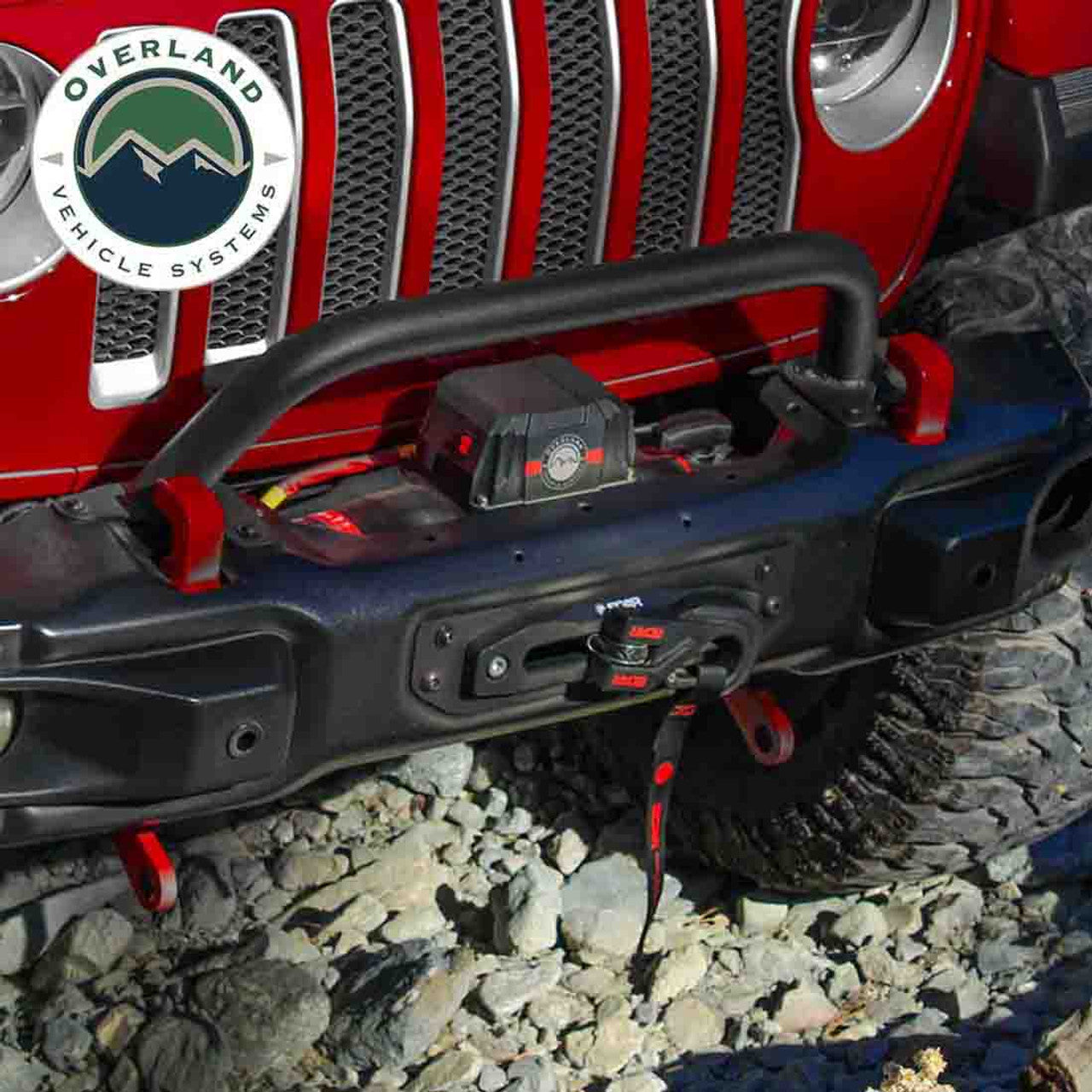 SCAR 10P - 10,000 lb. Winch With Synthetic Rope and Wireless Remote Overland Vehicle Systems