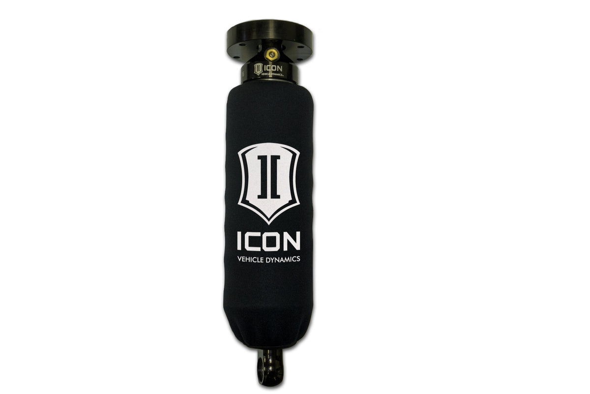 ICON Vehicle Dynamics Short 2.5 Coilover Wrap Pair with logo, 11.25–12.25 range