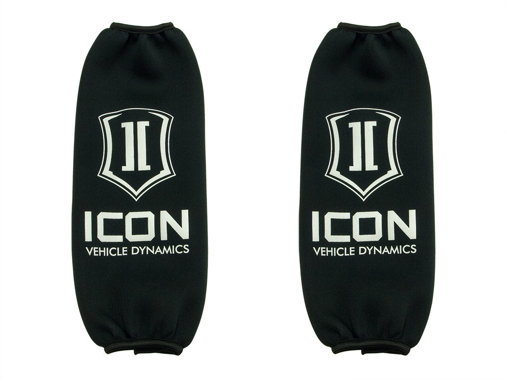 ICON Vehicle Dynamics Short 2.5 Coil Wrap Pair with logo detail, 11.25–12.25 in