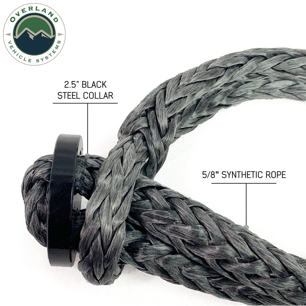 Shop Overland Vehicle Systems 7/16 Inch Soft Shackle With Collar Overland Vehicle Systems