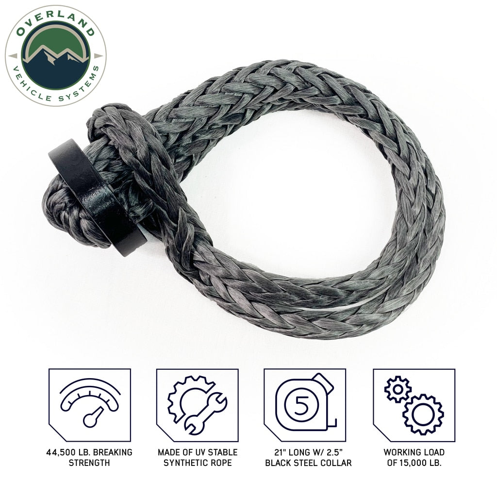Shop Overland Vehicle Systems 7/16 Inch Soft Shackle With Collar Overland Vehicle Systems-4x4 Mega Store