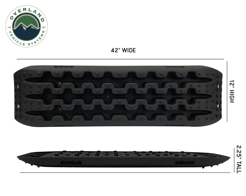 Recovery Ramps for 4WDs Gray/Black Universal + Storage Bag Overland Vehicle Systems