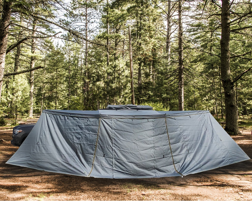 Nomadic Awning 270 Degree - Passenger Side Dark Gray Awning Overland Vehicle Systems-4x4 Mega Store