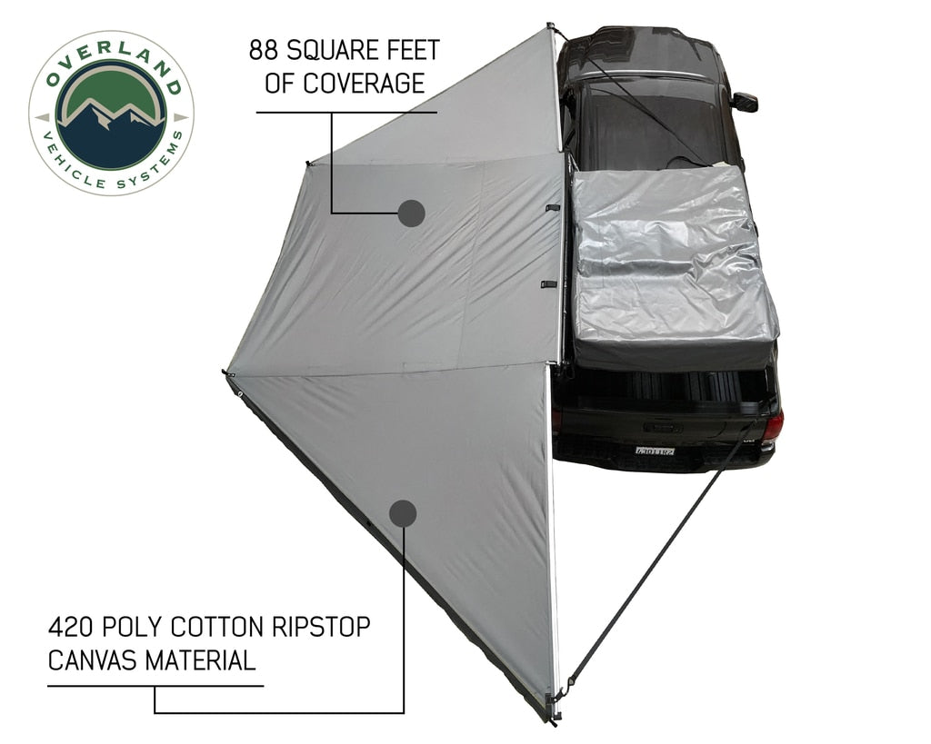 Nomadic Awning 270 Degree - Passenger Side Dark Gray Awning Overland Vehicle Systems-4x4 Mega Store
