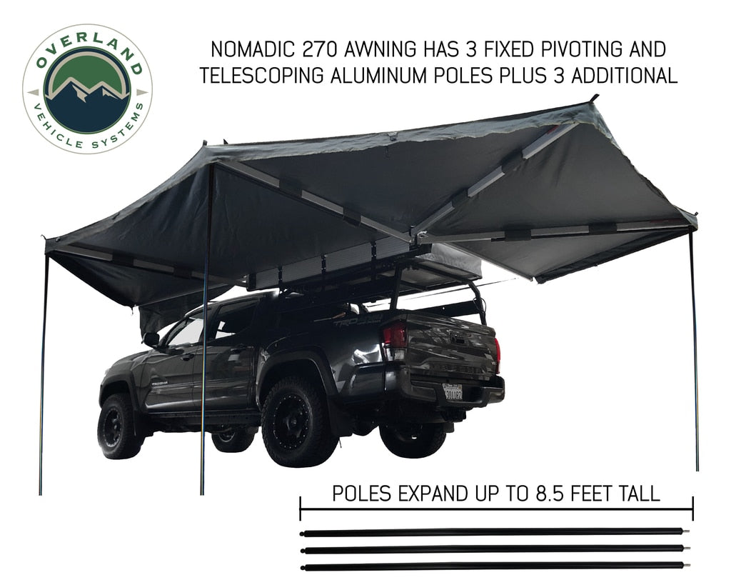 Nomadic Awning 270 Awning with Walls - Driver side Overland Vehicle Systems-4x4 Mega Store