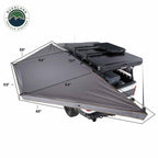 HD Nomadic 180 LTE - Awning, Grey Body, Green Trim and Black Travel Cover Overland Vehicle Systems-4x4 Mega Store