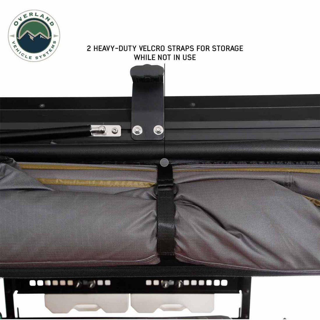 HD Nomadic 180 LTE - Awning, Grey Body, Green Trim and Black Travel Cover Overland Vehicle Systems-4x4 Mega Store