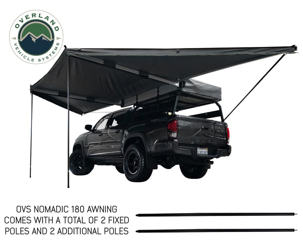 Nomadic Awning 180 With Zip In Wall 180 Awning With Walls Overland Vehicle Systems-4x4 Mega Store